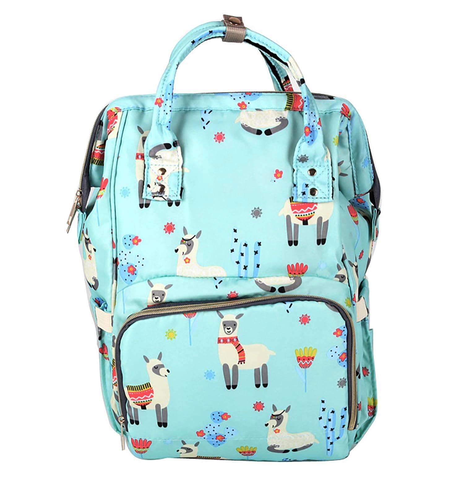 House Of Quirk Unicorn Baby Diaper Bag - Light Blue