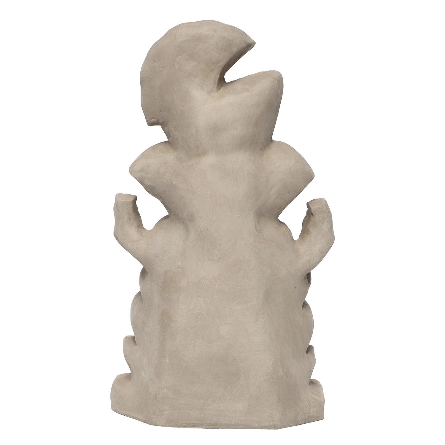 KSI Eco friendly Ganesha idol, Ganpati murti for home visarjan, Water Soluble Ganpati Idol (9.8 Inches, Ekdant Dagdusheth Ganesh Pagri)