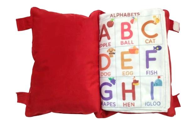 DEARJOY Learning Cushion Pillow Book for Kids - Multicolor