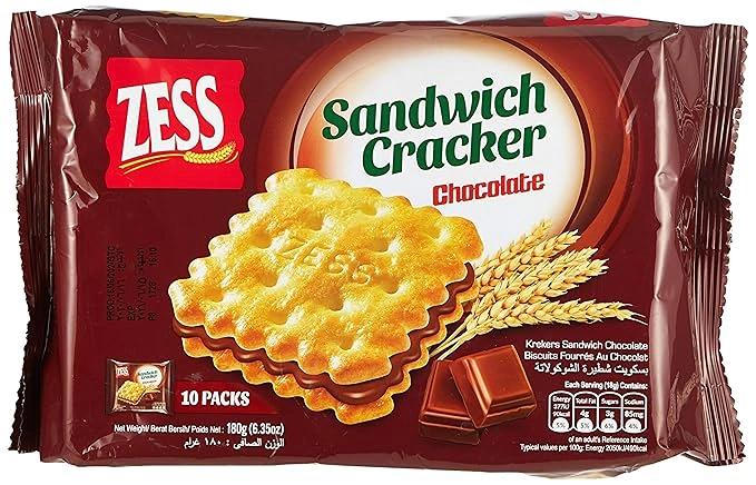 Zess Sandwich Cracker Chocolate Cheese 180g