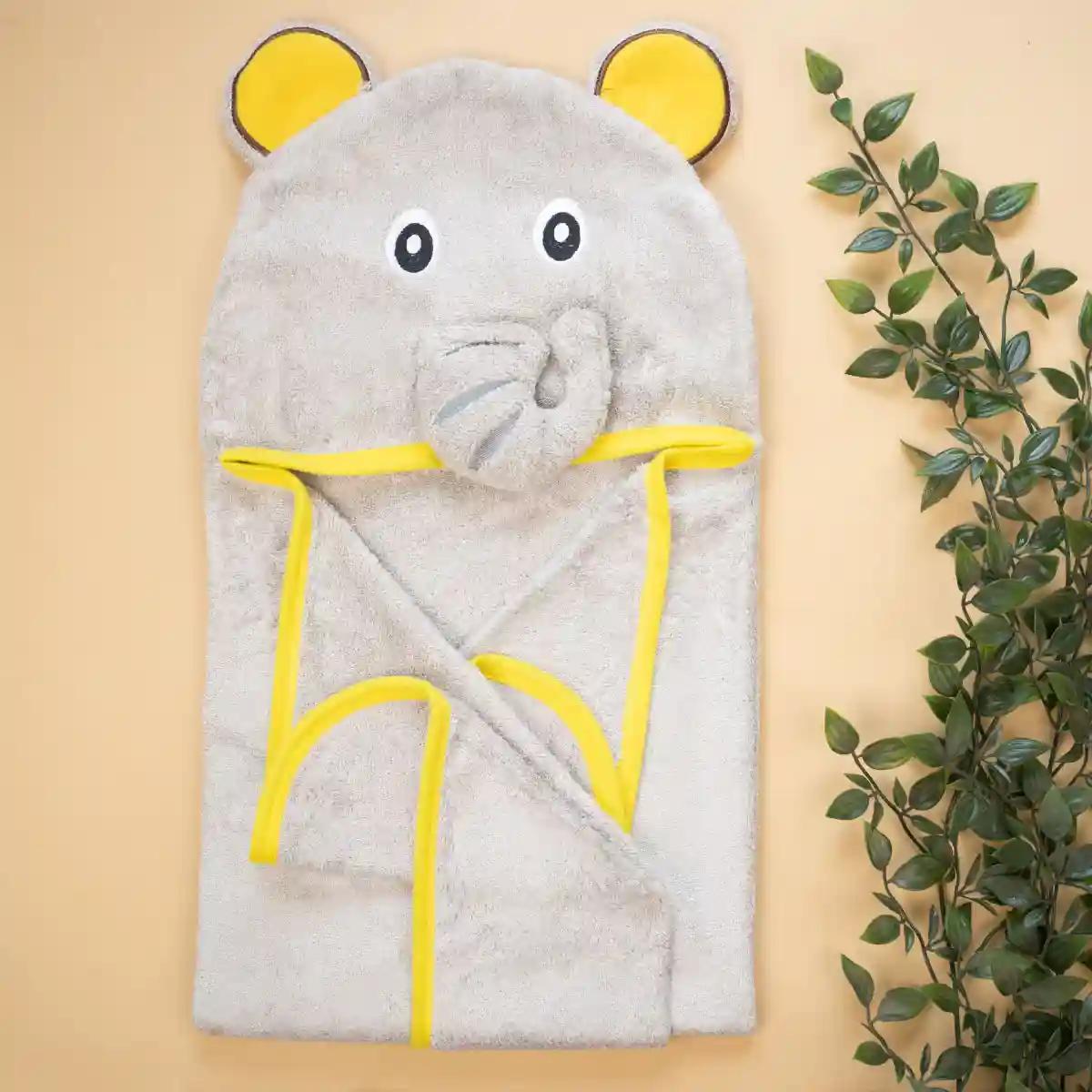 Premium Hooded Towel for Kids - Ellie the Elephant
