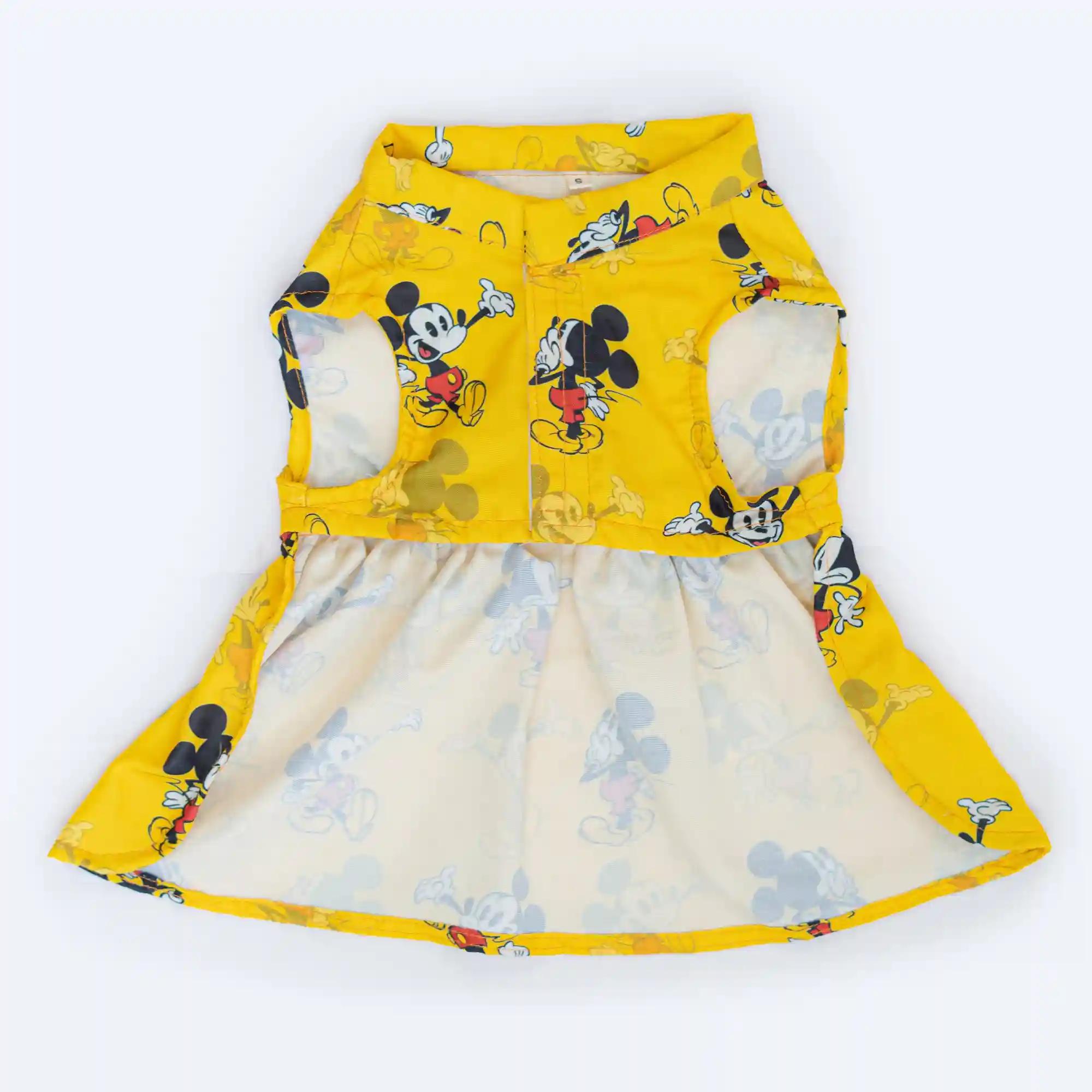 Casual Dress Yellow Mickey