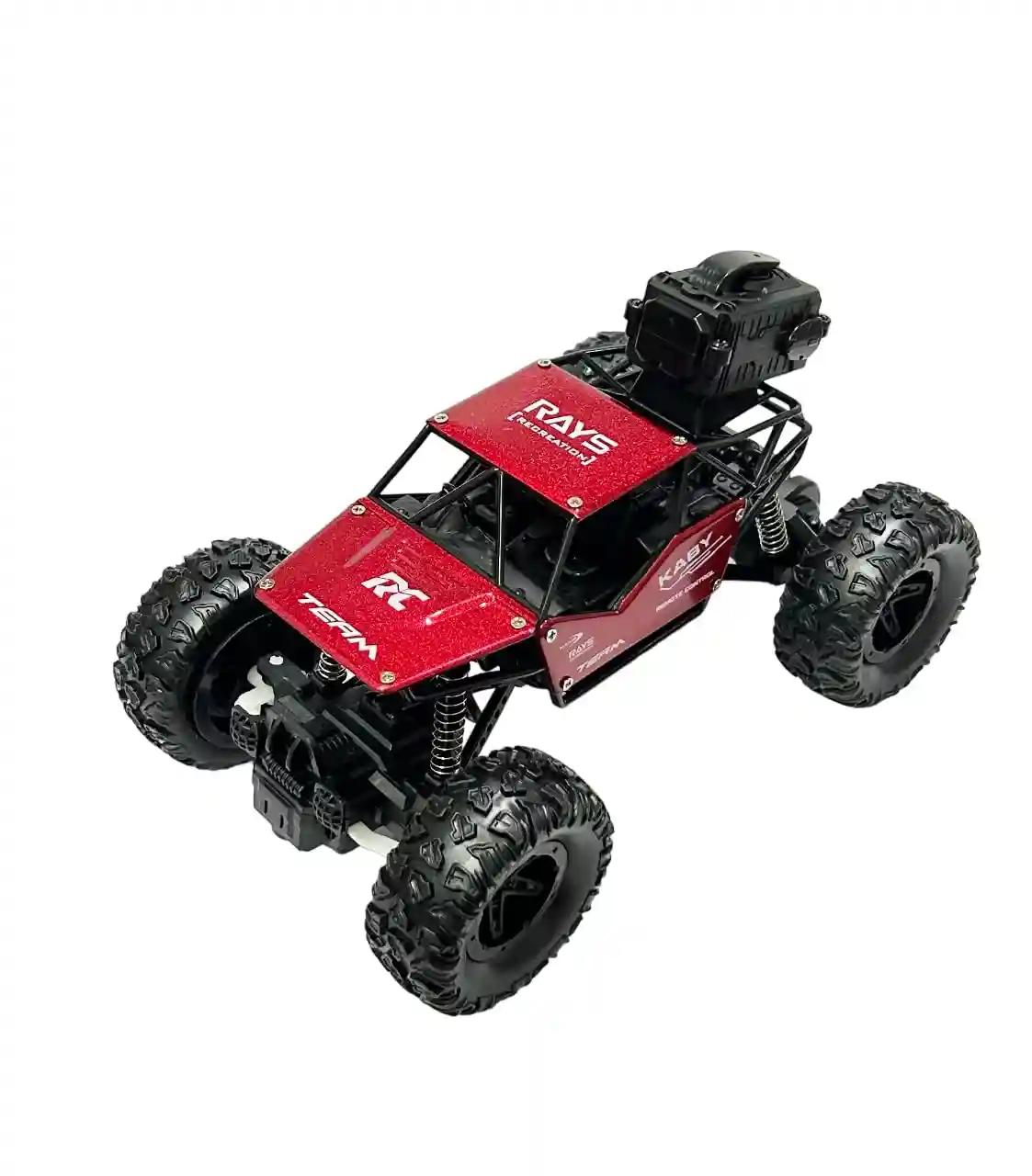 PAPASpace Remote Control Rock Crawler High Speed Monster Truck Car RC Off-Road Drift Booster Spray Rechargeable Toy for Kids Boys (Multicolor)