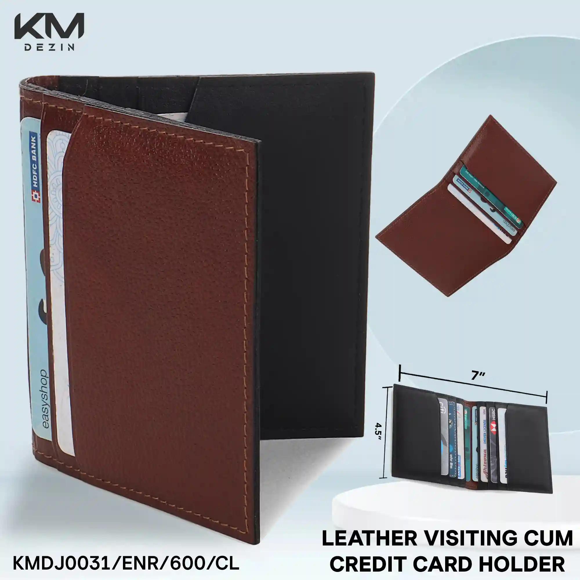 Leather Visiting Cum Credit Card Holder