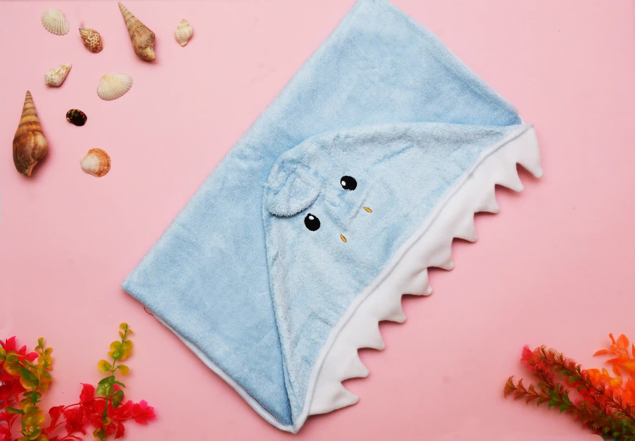 Premium Hooded Towel for Kids - Baby Shark