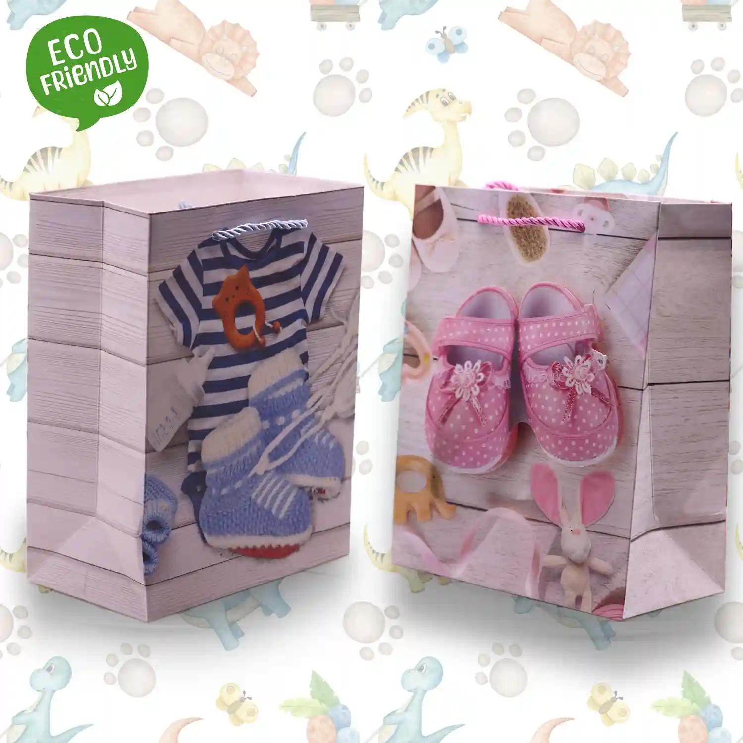 Exclusive 3D Baby Shower Tote Gift Christmas Bags Different Multi Color Bags For Gift Box Packing Bags (Set Of 4)