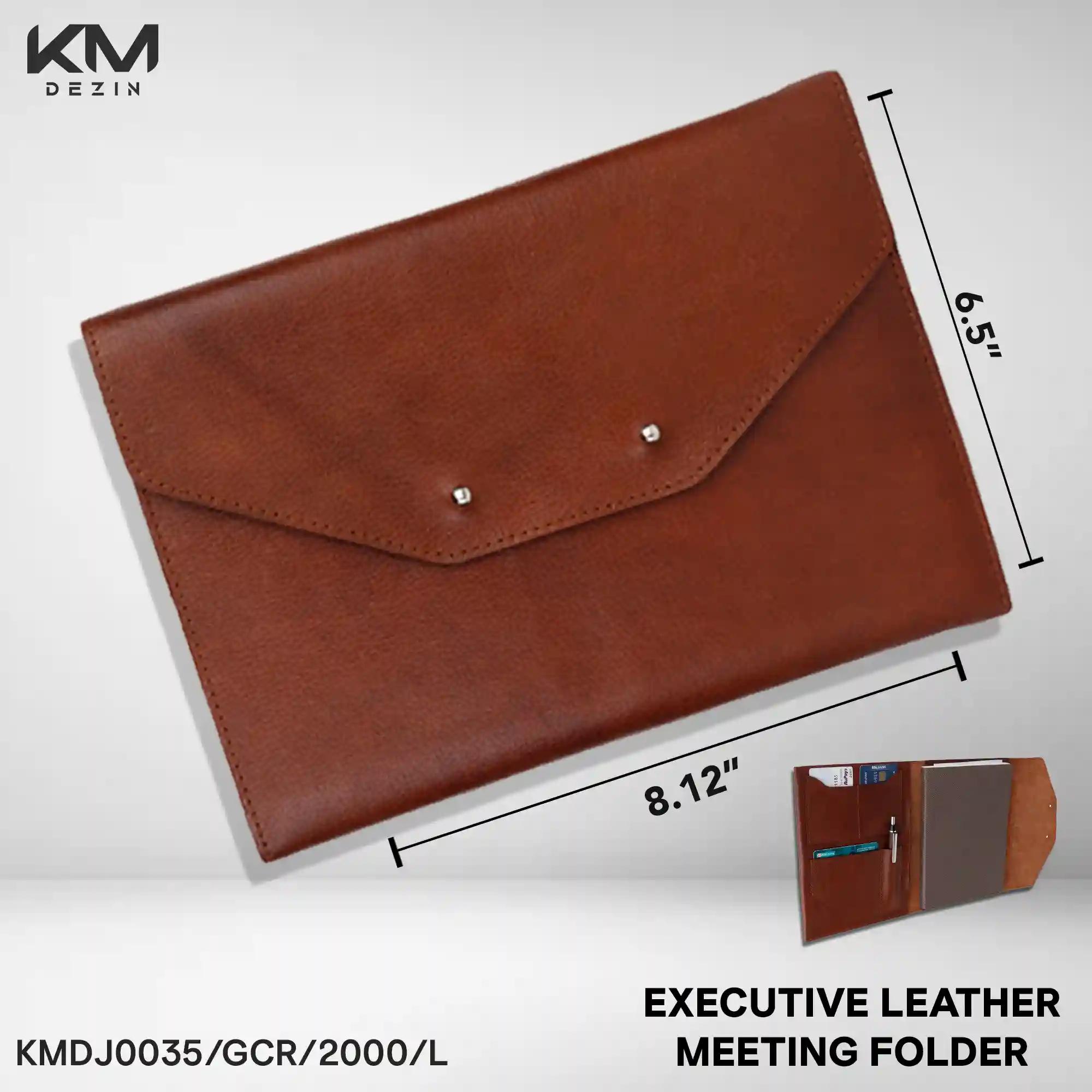Executive Leather Meeting Folder