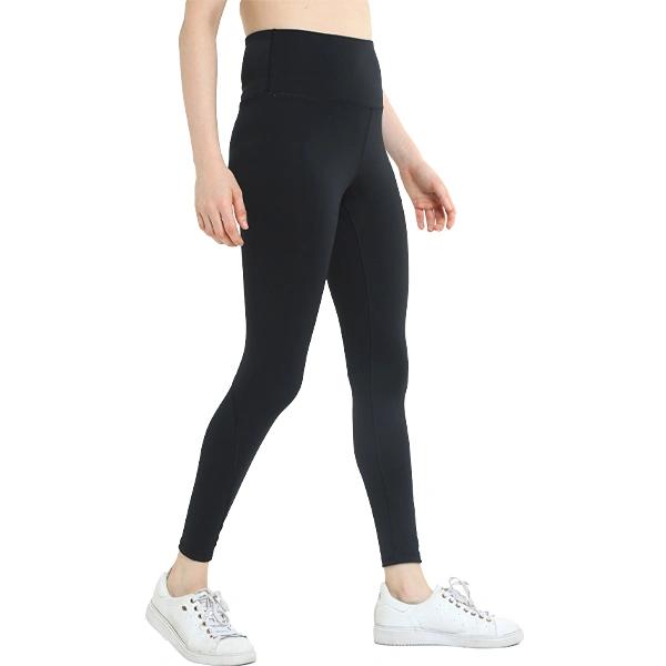 Women's Super High Waisted Satin Finish Sun Protected Tights - Black